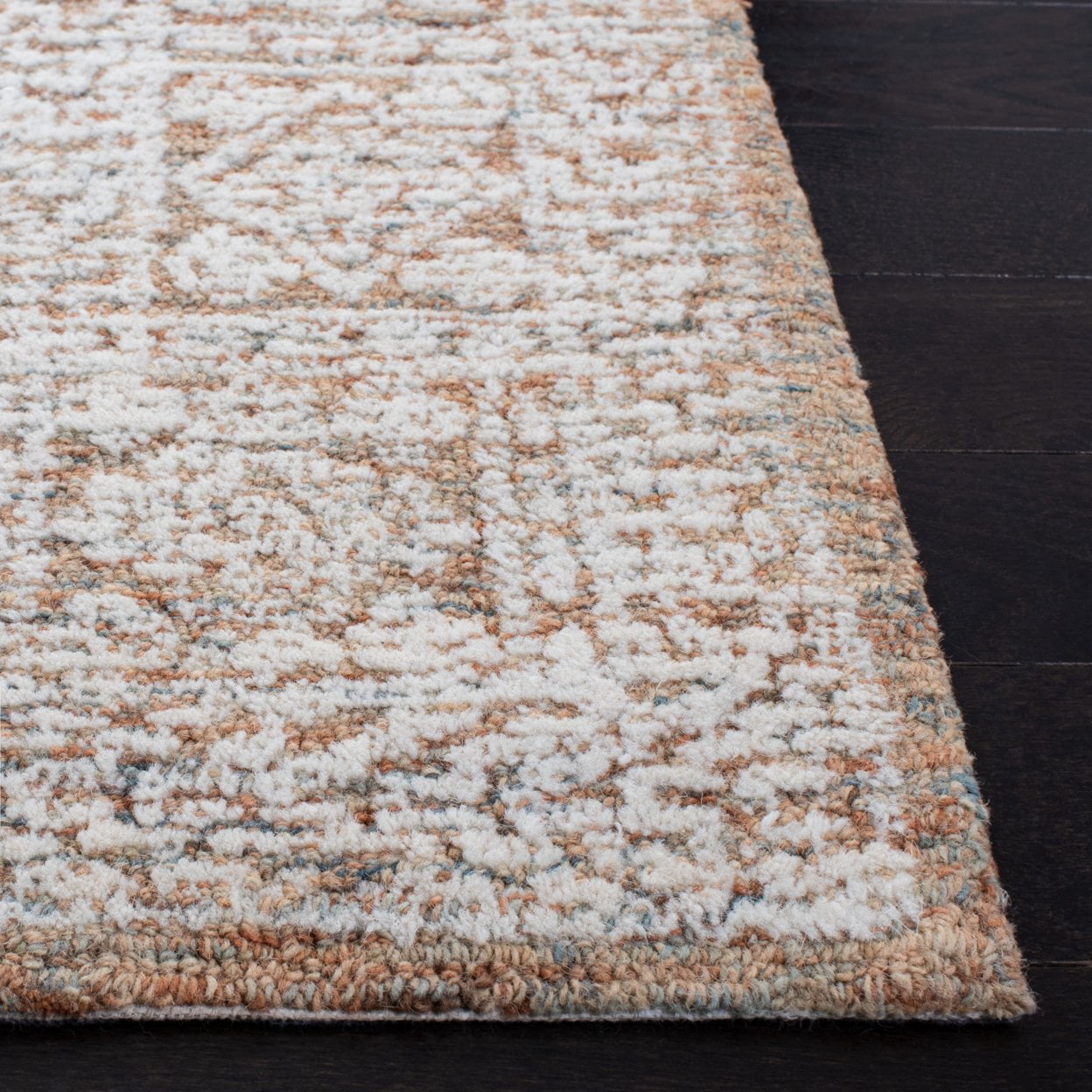 SAFAVIEH Metro Leontyne Geometric Area Rug, Natural/Rust, 8' x 10'