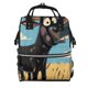 thumbnail image 1 of Fotbe Whimsical Cartoon Cow Mochila Maternidad - Lona de Sarga Impermeable, Mochila de Pañales de Gran Capacidad con Múltiples Bolsillos y Correas Ajustables, 1 of 6