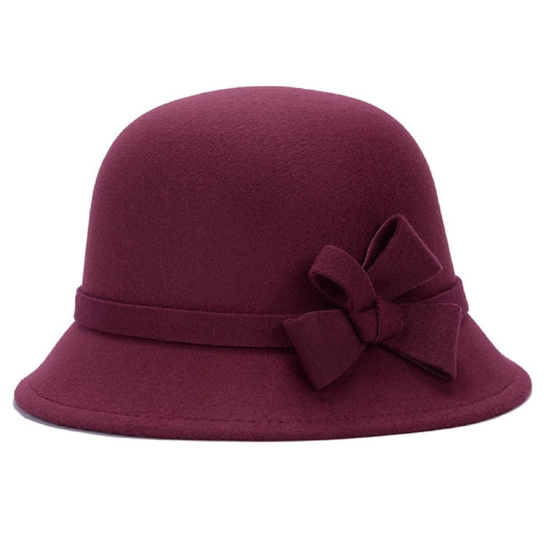 Dress Choice Women Vintage Felt Cloche Hat Winter Vintage  display picture 3