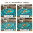 thumbnail image 7 of ODIKA 8'x10' Washable Area Rug Octopus Marine Educational Turtle Fish Motifs Ocean Underwater Refined for King Size Bedroom Under Bed, Master Suite, Non-Shedding, Easy Care, 7 of 7