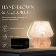 thumbnail image 2 of Mushroom Lamp Table Lamp for Bedroom,Desk Bedside Small Lamps for Living Room Night Stands,Mushroom Decor Cute Mini Modern Mid Century Lamps,Unique Aesthetic Home Living Room Decor(White), 2 of 12