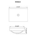 thumbnail image 3 of Ruvati 23 x 16 inch Semi-Recessed Drop-in Topmount Bathroom Sink White, 3 of 6