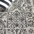 thumbnail image 5 of SAFAVIEH Courtyard Taegan Floral Indoor/Outdoor Area Rug, Black/Beige, 6'7" x 9'6", 5 of 10