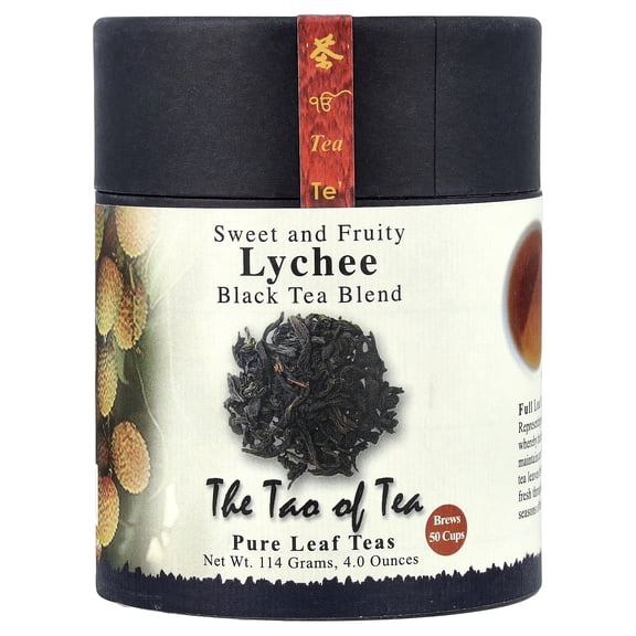 The Tao of Tea, Lychee Black Tea, Loose Leaf, 4.0 Ounce Tins
