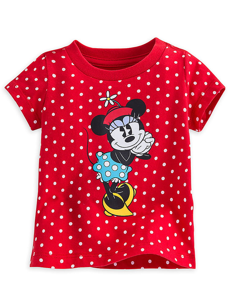 Uitbarsten Bitterheid metro Disney Store Baby Girls Minnie Mouse Classic Short Sleeve T-Shirt, Red, 6-9  Months - Walmart.com