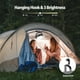 thumbnail image 3 of Ventilador de camping AMACOOL de 10000 mAh con luz LED de 18 cm, funciona con USB, 3 of 7