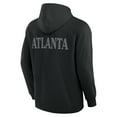 thumbnail image 3 of Men's Fanatics Black Atlanta Falcons Elements Blaze Tri-Blend Long Sleeve Hoodie T-Shirt, 3 of 3