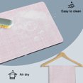 thumbnail image 6 of Pink Dish Drying Mats for Kitchen Counter, Abstract Modern Farmhouse Solid Color Absorbent Coffee Bar Mat with Non-slip Rubber Backed Quick Drying Dish Rack Pad 16"x24", 6 of 9