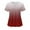 Red, variant on Njoeus Women's Short Sleeve V-Neck Scrub Tops Workwear Uniform Gradient Cute Scrub Top with 2 Pocket S-XXL