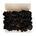 thumbnail image 1 of Hair Scrunchies Solid Color 4PCS Soft Satin Ponytail Holders Bobble Hair Bands, 1 of 10