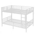 thumbnail image 4 of Luckynote Full XL over Full XL Bunk Bed, Heavy Duty Metal Frame, Space Saving Design with Noise Reduction, No Box Spring Needed, for Shared Spaces, White, 4 of 10