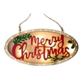 thumbnail image 1 of Ornement De Forme Ovale En Bois Led (Joyeux Noël), 1 of 1