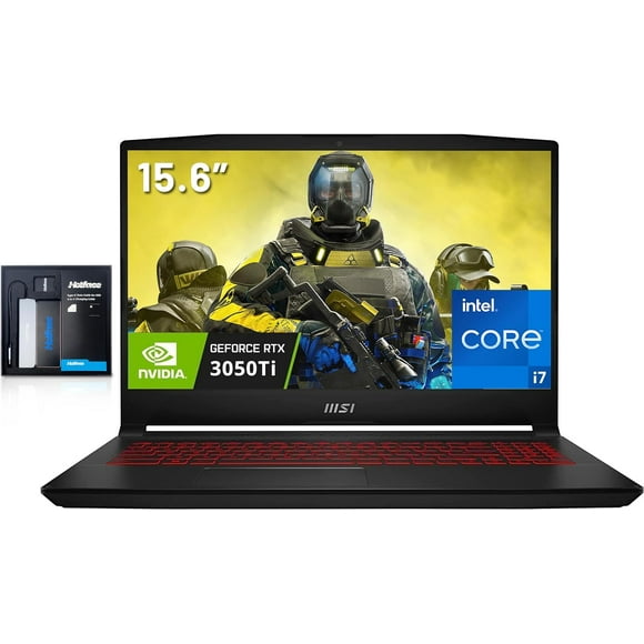 MSI Katana GF66 Ordinateur Portable de Jeu 15.6 Pouces FHD 144Hz, Intel Core i7-12650H, NVIDIA GeForce RTX 3050 Ti, 32 Go RAM, 1 To SSD, Clavier Rétroéclairé, Cooler Boost 5, Win 11 Home, Noir, Extension Hotface 128 Go