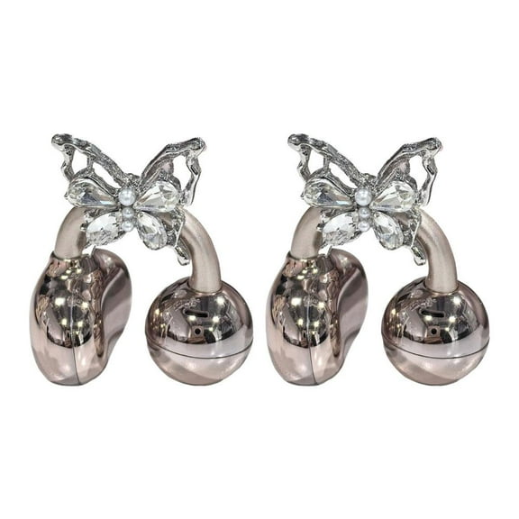 Rhinestone for Clip on Earbuds Open Ear,Elegant Butterfly Zirconia Earphone Accessories,Removable Exquisite DIY Decoration,Earphones with Diamond Buckle Ear Decoration,Clip On Earbuds Jewelry