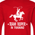 thumbnail image 4 of Inktastic Team Roper in Training Cowboy Long Sleeve Youth T-Shirt, 4 of 5