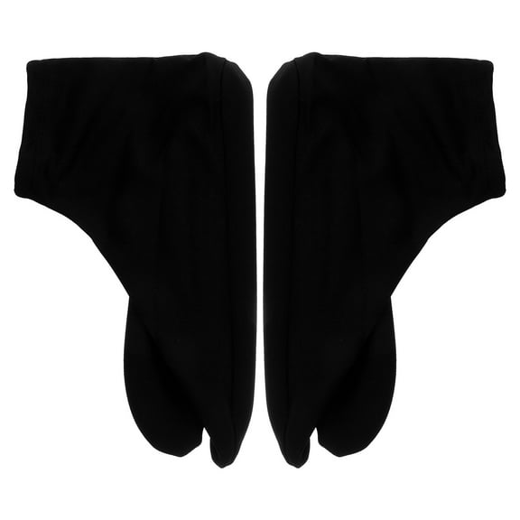 SEWCHICS 1 Pair Men's Black Toe Socks Breathable Cotton Daily Wear