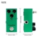 thumbnail image 5 of Pedal de efecto IRIN EF-10 Pedal de efectos de guitarra eléctrica Efector de guitarra portátil Mini Pedal de efectos de guitarra eléctrica individual con True Bypass - Retardo analógico (verde oscuro) IRIN  Pedal de efecto, 5 of 6