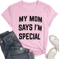 thumbnail image 5 of Camiseta con estampado divertido «Mom's Favorite Day Family Humor» (El día favorito de mamá: humor familiar) - Camiseta informal de manga corta con estampado divertido, 5 of 5
