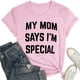 thumbnail image 5 of Camiseta con estampado divertido «Mom's Favorite Day Family Humor» (El día favorito de mamá: humor familiar) - Camiseta informal de manga corta con estampado divertido, 5 of 5
