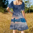 thumbnail image 5 of Glacier Sleeveless Dress Clothing female summer dress korean women Evening gown, 5 of 7