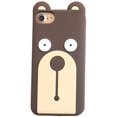 thumbnail image 1 of 3D Cute Case Compatible with iPhone 7 Plus/iPhone 8 Plus, Cartoon Chicken Brown Bear Animals Soft Silicone Rubber Thick Protective Case Cover (Bear, iPhone 7 Plus / 8 Plus), 1 of 8