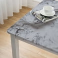 thumbnail image 4 of BANET Tablecloth with Flannel Backing Oil-Proof Table Cloth Stain-Resistant Wipeable or Square Table Cover white, 4 of 7