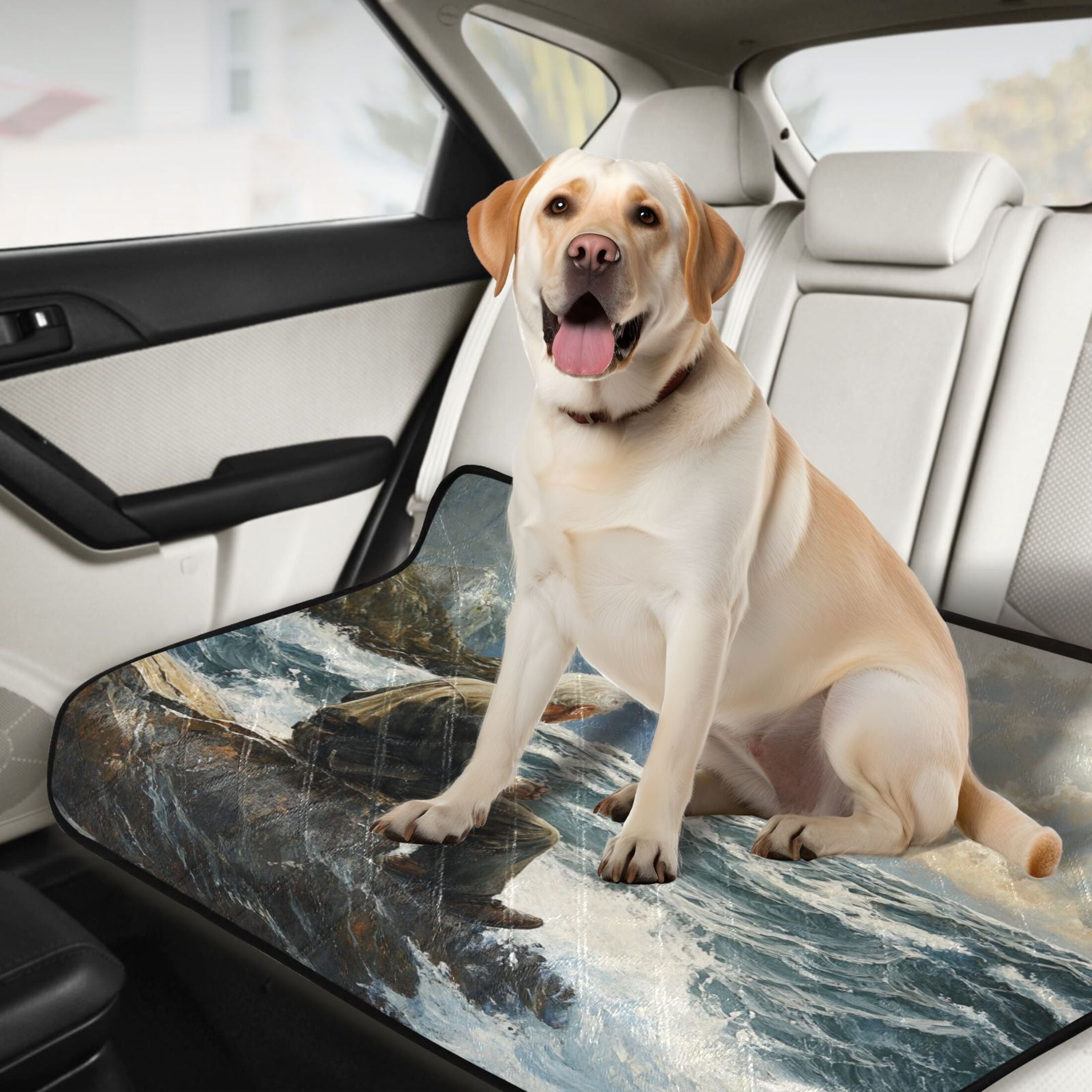 Qxltty The Old Man and The Sea Cat litter Pads Pet Set of 3 Diaper Mats Center Anti-leakage Layer Absorbent Soft and Comfortable