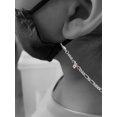 thumbnail image 2 of Silvertone Mini July - Red Crystal Heart Silvertone Face Mask Necklace, 2 of 2
