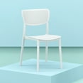 thumbnail image 5 of Luxury Commercial Living 33" White Stackable Patio Dining Chair, 5 of 8