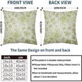 thumbnail image 4 of Sage Green Floral Pillow Covers 18x18 Set of 2 Spring Flower Vintage Chinoiserie Cream Decorative Throw Pillows Outdoor Country Farmhouse Pillowcases Square Cushion Case Decor for Home Sofa Couch Bed, 4 of 6