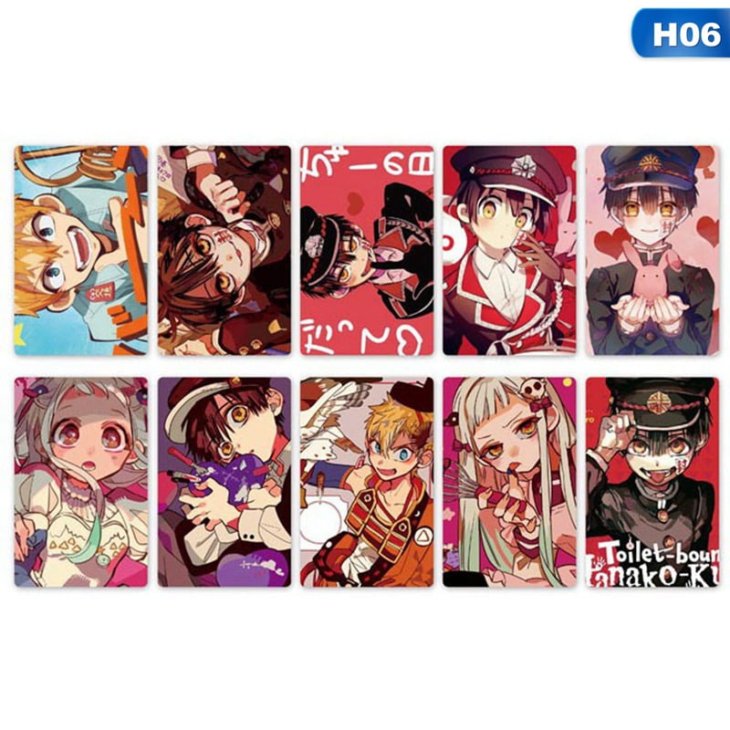 Toilet bound Hanako kun Box Set English AkoaDa 10Pcs/Set Anime Toilet Bound Hanako Kun Manga Crystal Card