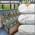 thumbnail image 6 of Uorisanigo RV Dinette Cushion Covers Stretch 2 Sets Horse Southwest Aztec Camper Cushion Slipcovers Washable Rv Seat Cover with 1 Backrest & 1 Bench Covers for RVs Camper Car Bench, 6 of 7