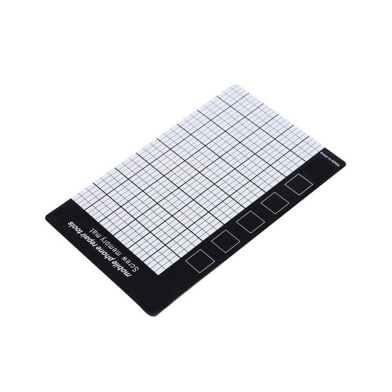 UKCOCO 2 pcs Postion Memory Plate Mat Magnetic Work mat Magnetic Screw  Memory Pad Magnetic mat for Screws Magnetic Storage Board Computer Repair  Mat