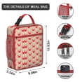 thumbnail image 3 of Crab Print Insulated Lunch Box, Leakproof Reusable Cooler Tote for Beach & Office - Portable Ocean Design Lunch Bag for Seafood Enthusiasts, 3 of 6