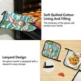 thumbnail image 4 of Cute Colorful Pig Crocodile Tiger 5 Pcs Kitchen Set Heat Resistant Oven Mitts and Non-Slip Pot Holders with Adjustable Cooking Apron, 4 of 6