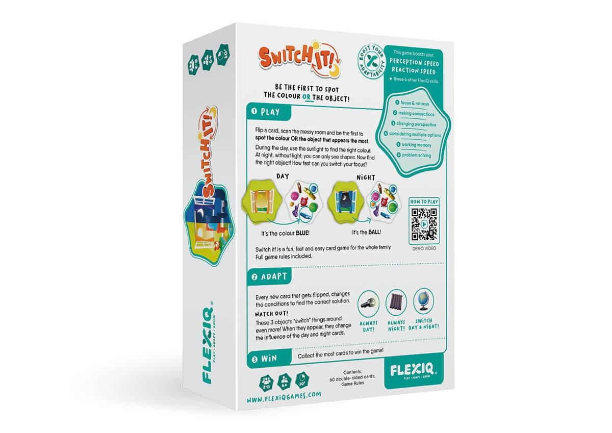 FlexIQ: Switch it!** - Jeu de Réaction Rapide - 2 à 8 joueurs - À partir de 6 ans