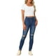 thumbnail image 2 of INSPIRE CHIC Blusas Cortas de Verano para Mujeres, Camiseta de Cuello Redondo y Manga Corta, Blanca S, 2 of 6