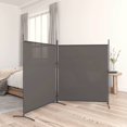 thumbnail image 1 of vidaXL 2-Panel Room Divider Anthracite 348x180 cm Fabric, 1 of 5