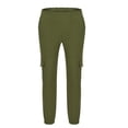 thumbnail image 4 of Cmfcve Plus Size Cargo Pants for Men Stretch Outdoor Work Pants Travel Golf Camping Sweatpants with Pockets, 4 of 6