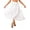 White, variant on Womens Chiffon Belly Dance Asymmetric Hem Skirt Halloween Shiny Sequins Beaded Dance Costume White One Size