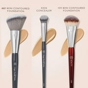 Pozyie BK Beauty Brush Set - A506, A507 & 109 Concealer Brushes, Angled Blush Brush & Mini Foundation Brush - A trio of essential makeup brushes for a flawless look
