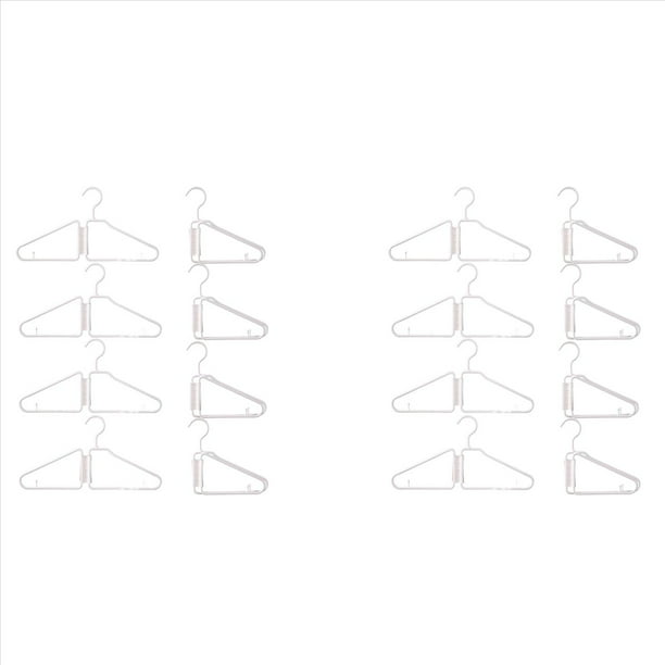 16 Perchas Plegables, Perchas Plegables de Plástico, Perchas de Ropa Plegables Portátiles, Perchas de Viaje Plegables ()