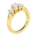 thumbnail image 2 of Aonejewelry 1/2 Carat Three Stone Diamond Engagement Ring Crafted In 14k Solid Yellow & White Gold, 2 of 4