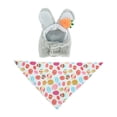 thumbnail image 4 of Disfraz de ganso de Pascua para el porche, divertido y primaveral, con orejas de conejo. Gris, 4 of 9