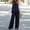 Navy, variant on Dxzfnsa Women's Summer Two Piece Outfits Womens Comfy Solid Color Sets Loose Sleeveless Tops Elastic High Waist Wide Leg Pants Lounge Sets