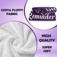 thumbnail image 2 of Gifts For Women/Men, Little Reminders Purple Gifts Blanket 60"X50", Mental Health Gifts, Inspirational Gifts For Women, Motivational/Encouragement Gifts For Women Men, Christmas Birthday Gifts, 2 of 12