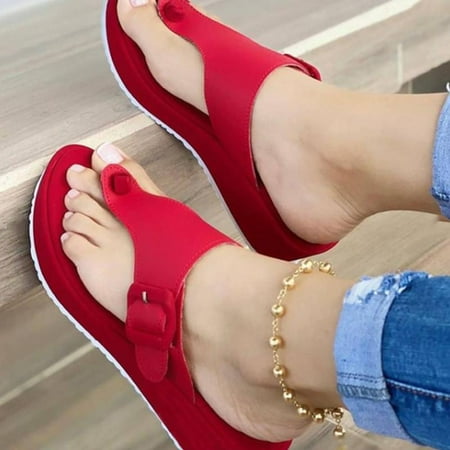 

ClodeEU Women S Fashion Casual Flip Flop Outdoor Slippers Platforms Wedges Shoes