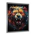 thumbnail image 5 of Designart "Expressionist Grizzly Bear Representation II" Animals Bear Picture Framed Wall Decor, 5 of 5
