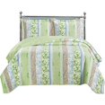 thumbnail image 2 of Royal Tradition Hayley Luxury Microfiber Full/Queen Size, Over-Sized 3pc Quilt Set, 92-Inch Wide x 96-Inch Long Coverlet, 2 of 3