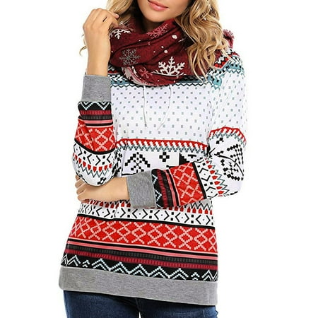Best 3d Christmas Jumpers Starmoon Womens Christmas Printed Hoodies Sweatshirt Xmas Ladies Tops Jumper Pullover ()